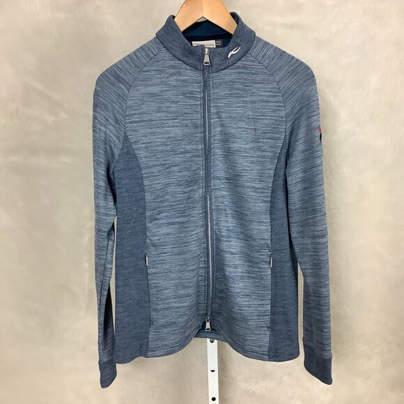 Kjus Jackets & Blazers - KJUS Women's Blue Lara Techwool Jacket Monterey Peninsula CC Dragon Logo XL